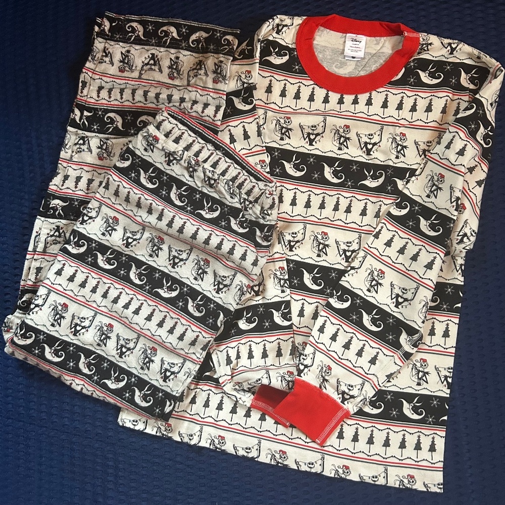 Nightmare Before Christmas Men's PJ Set HANNA ANDERSSON Organic Cotton Medium